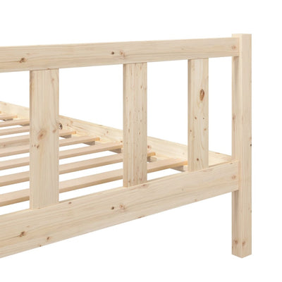 Bed Frame Solid Wood 100x200 cm