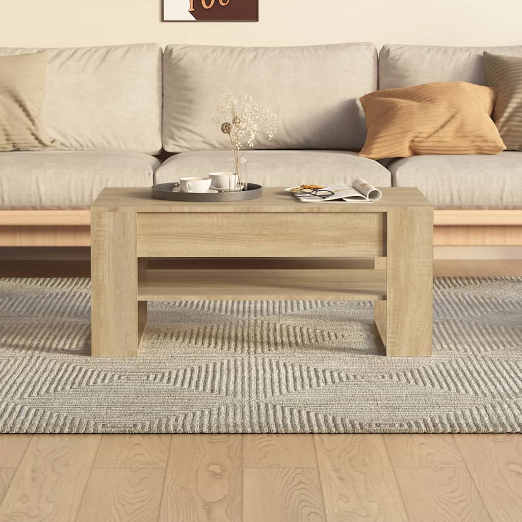 vidaXL Coffee Table | Sonoma oak | Engineered wood | Medium | Coffee Table 5