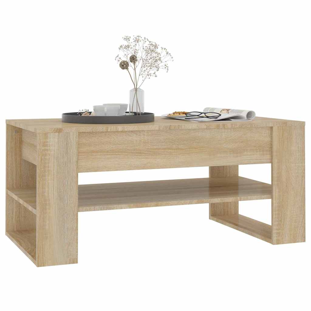 vidaXL Coffee Table | Sonoma oak | Engineered wood | Medium | Coffee Table 6