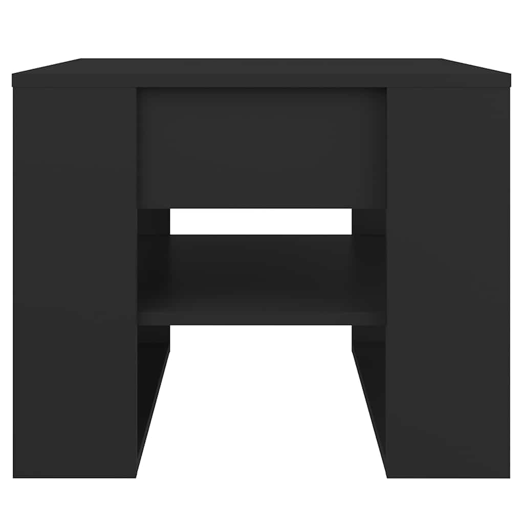 vidaXL Coffee Table Black 55.5x55x45 cm Engineered Wood 3