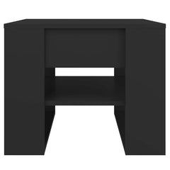 vidaXL Coffee Table Black 55.5x55x45 cm Engineered Wood 3