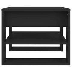 vidaXL Coffee Table Black 55.5x55x45 cm Engineered Wood 4