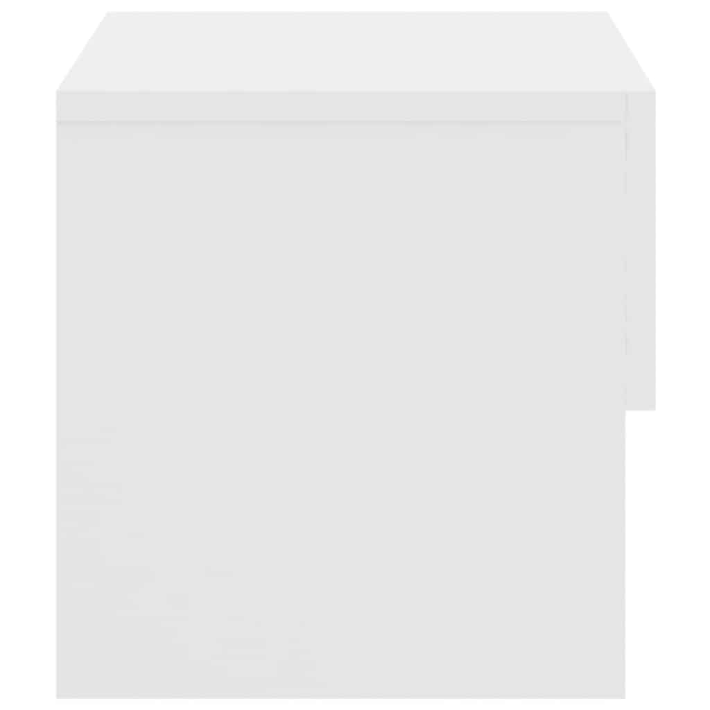 810953 vidaXL Wall-mounted Bedside Cabinet White 5