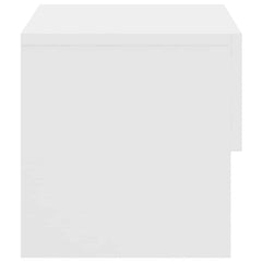 810953 vidaXL Wall-mounted Bedside Cabinet White 5