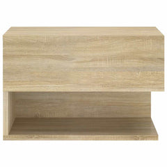 810959 vidaXL Wall-mounted Bedside Cabinet Sonoma Oak 4