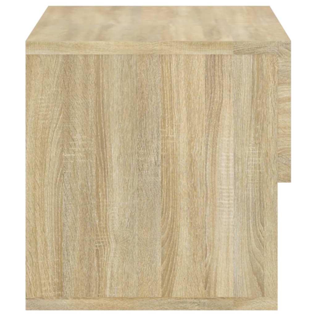 810959 vidaXL Wall-mounted Bedside Cabinet Sonoma Oak 5