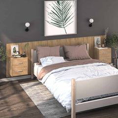 vidaXL Wall-mounted Bedside Cabinet