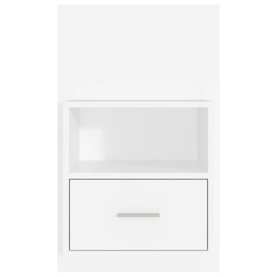 Wall-mounted Bedside Cabinet White