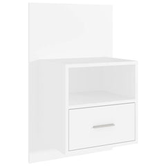 811008 vidaXL Wall-mounted Bedside Cabinets 2 pcs White 5