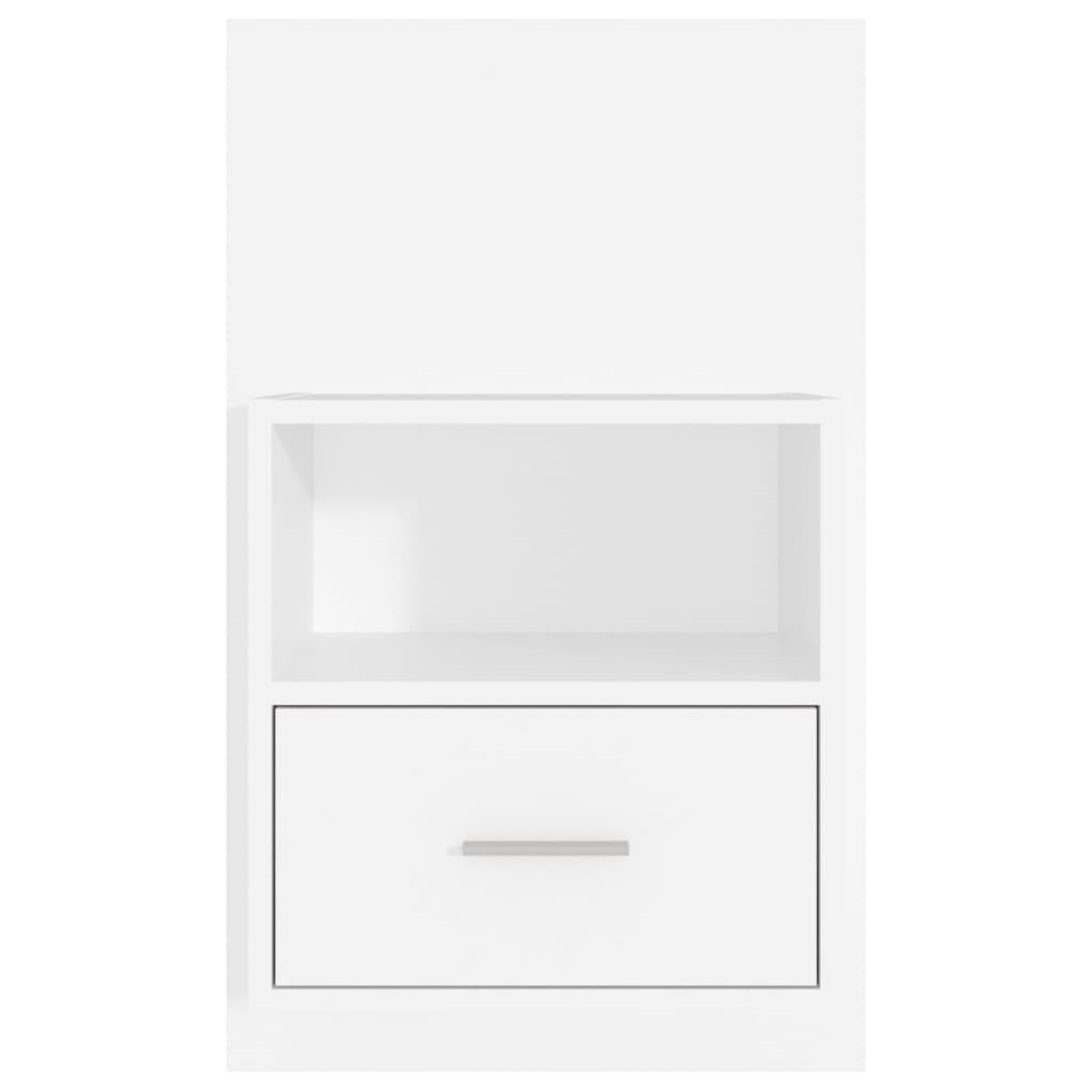 811008 vidaXL Wall-mounted Bedside Cabinets 2 pcs White 6