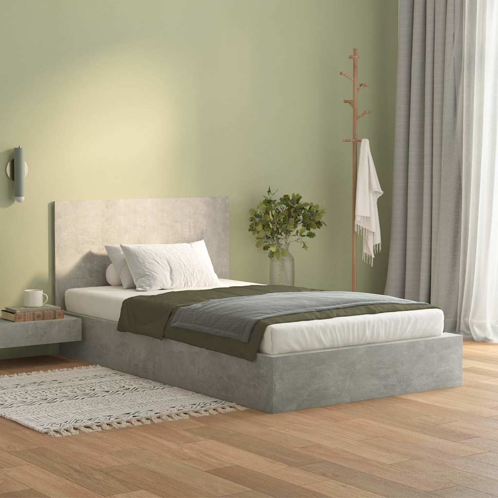811029 vidaXL Bed Headboard Concrete Grey 120x1,5x80 cm Engineered Wood 3