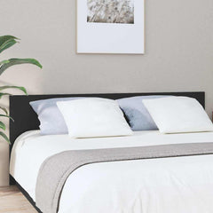 811044 vidaXL Bed Headboard Black 200x1,5x80 cm Engineered Wood 1