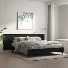 811053 vidaXL Wall Headboard Black 240x1,5x80 cm Engineered Wood 1