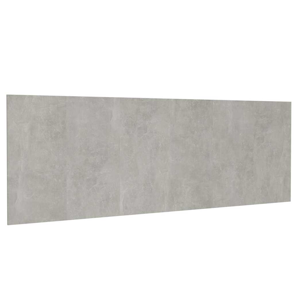 811056 vidaXL Wall Headboard Concrete Grey 240x1,5x80 cm Engineered Wood 2