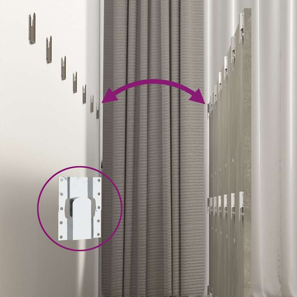 811056 vidaXL Wall Headboard Concrete Grey 240x1,5x80 cm Engineered Wood 6
