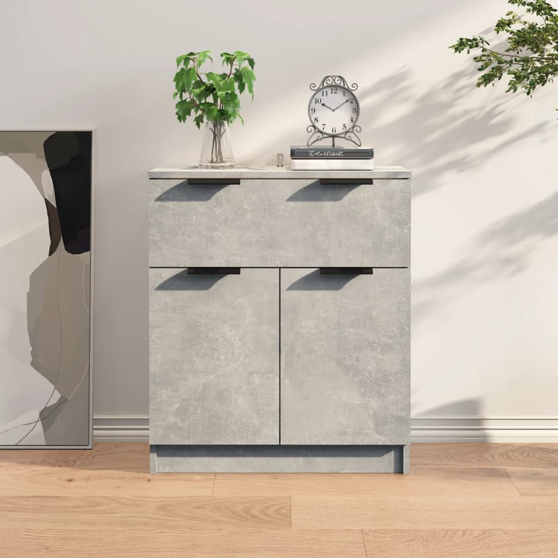 Sideboard Concrete Grey 60x30x70 cm Engineered Wood