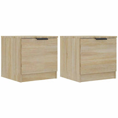 811203 vidaXL Bedside Cabinets 2 pcs Sonoma Oak 40x39x40 cm 2