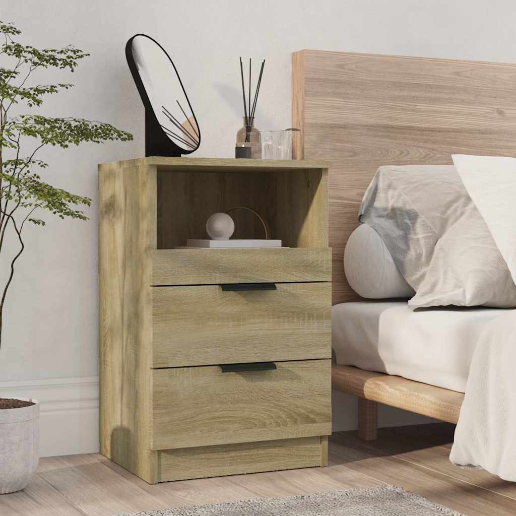vidaXL Bedside Cabinets Engineered Wood