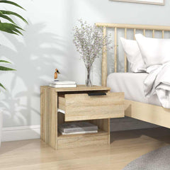 vidaXL Bedside Cabinets 2 pcs Sonoma Oak Engineered Wood 3