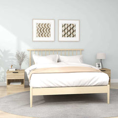 vidaXL Bedside Cabinets 2 pcs Sonoma Oak Engineered Wood 1