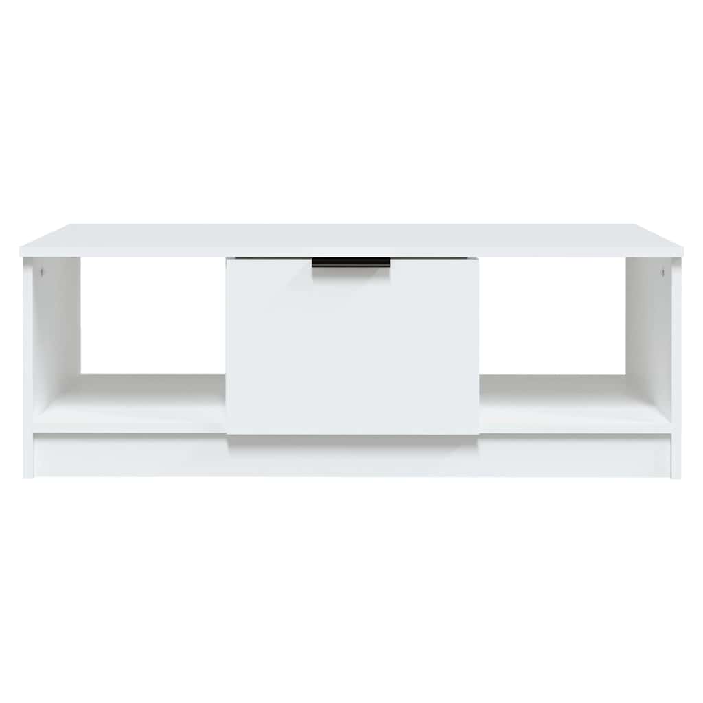 vidaXL Coffee Table | White | Engineered wood | 102x50x36 cm | Coffee Table 3