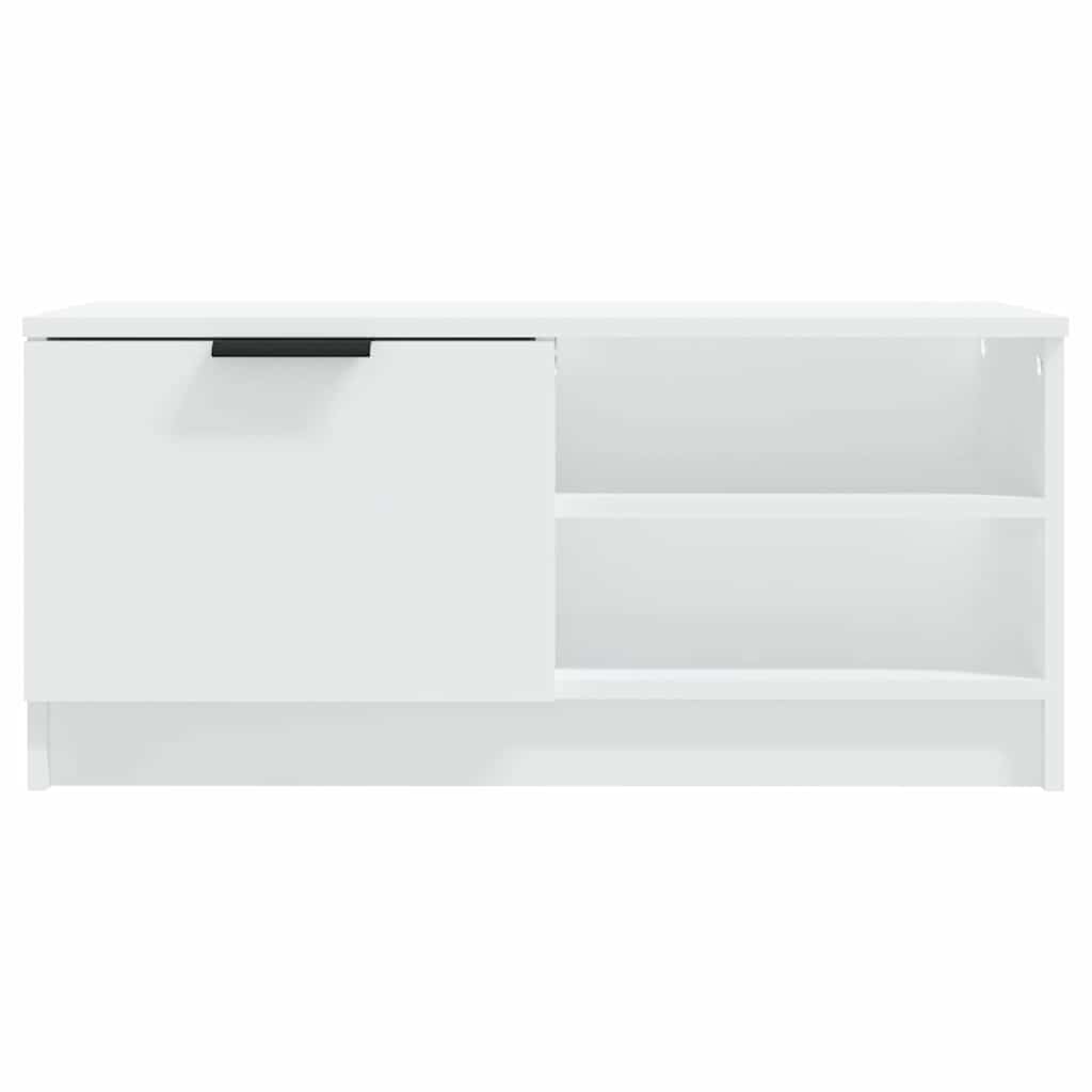 vidaXL TV Cabinet White 80x35x36,5 cm Engineered Wood 4