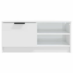 vidaXL TV Cabinet High Gloss White 80x35x36,5 cm Engineered Wood 4