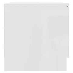 vidaXL TV Cabinet High Gloss White 80x35x36,5 cm Engineered Wood 6