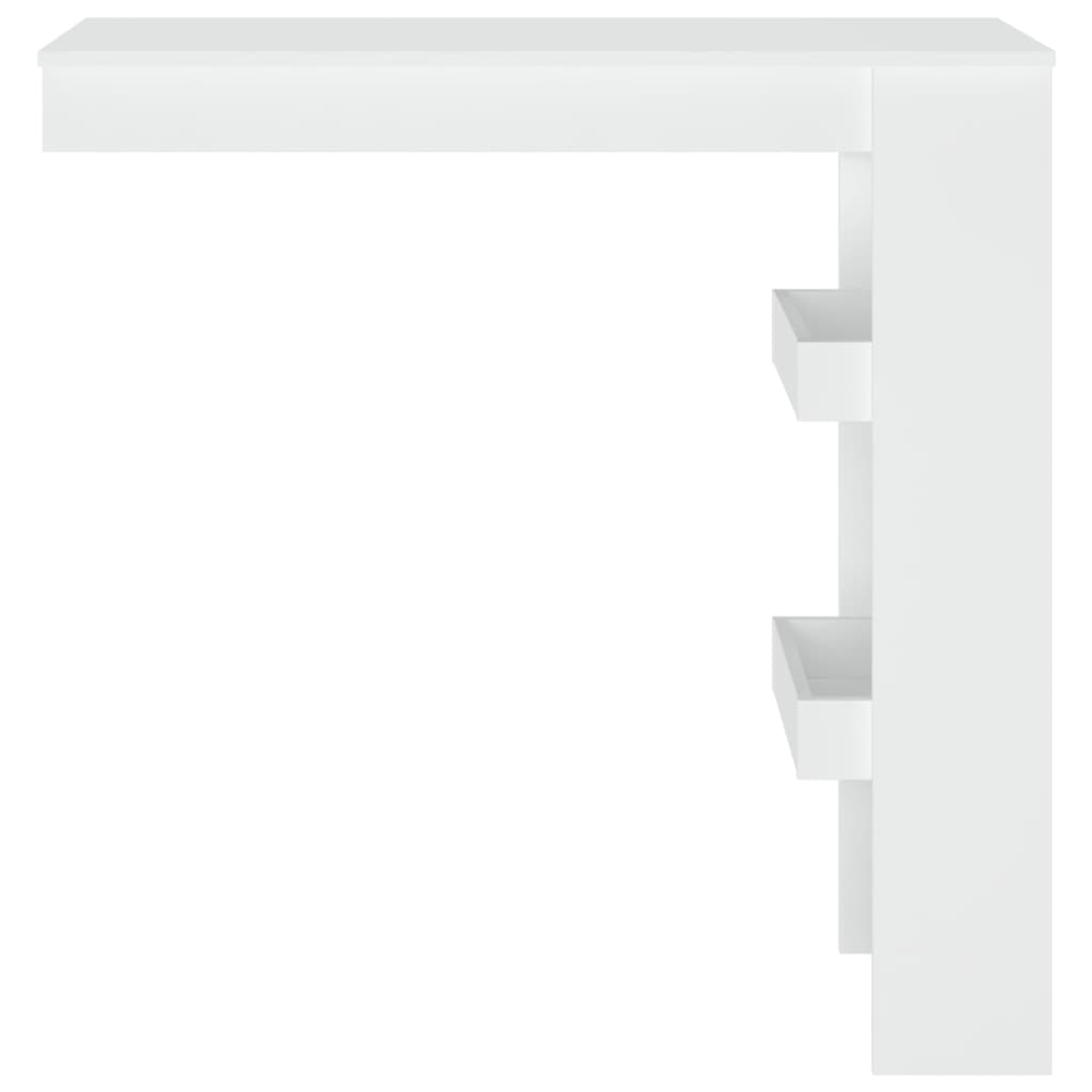 vidaXL Wall Bar Table White 102x45x103.5 cm Engineered Wood 3