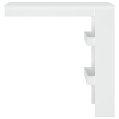 vidaXL Wall Bar Table White 102x45x103.5 cm Engineered Wood 3