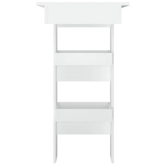 vidaXL Wall Bar Table White 102x45x103.5 cm Engineered Wood 4