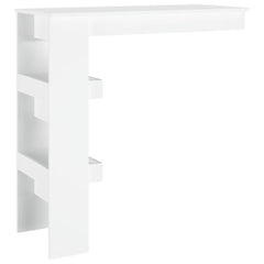 vidaXL Wall Bar Table White 102x45x103.5 cm Engineered Wood 5