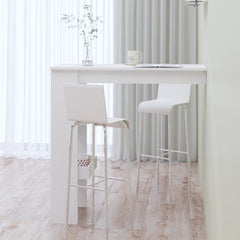 vidaXL Wall Bar Table White 102x45x103.5 cm Engineered Wood 6