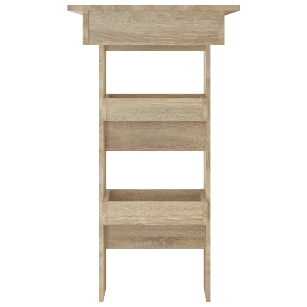 vidaXL Wall Bar Table Sonoma Oak 102x45x103.5 cm Engineered Wood 4