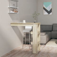 vidaXL Wall Bar Table Sonoma Oak 102x45x103.5 cm Engineered Wood 1