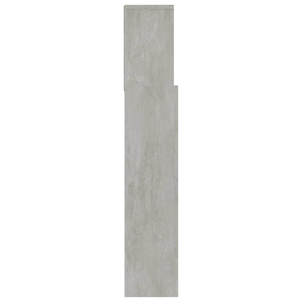 Headboard Cabinet 180x19x103.5 cm Concrete grey