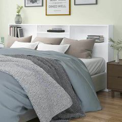 Headboard Cabinet 220x19x101.5 cm White