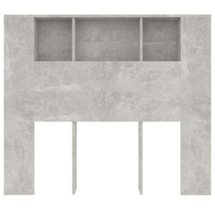 vidaXL Headboard Cabinet | Concrete grey | Engineered wood | Medium 4