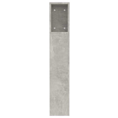 vidaXL Headboard Cabinet | Concrete grey | Engineered wood | Medium 5