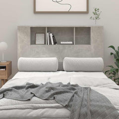 vidaXL Headboard Cabinet | Concrete grey | Engineered wood | Medium 1