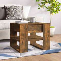 vidaXL Coffee Table | Smoked oak | Engineered wood | Medium | Coffee Table 1