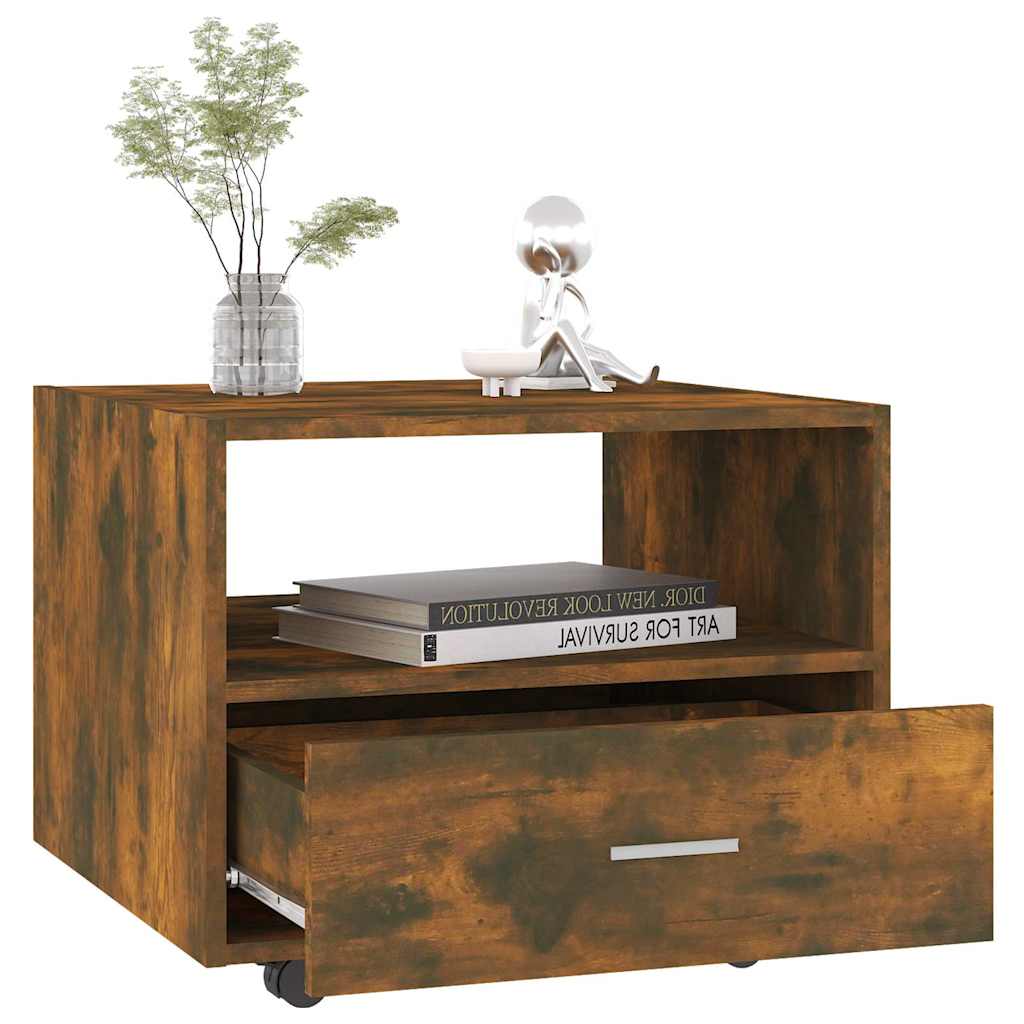 vidaXL Coffee Table | Smoked oak | Engineered wood | Compact | Coffee Table 4