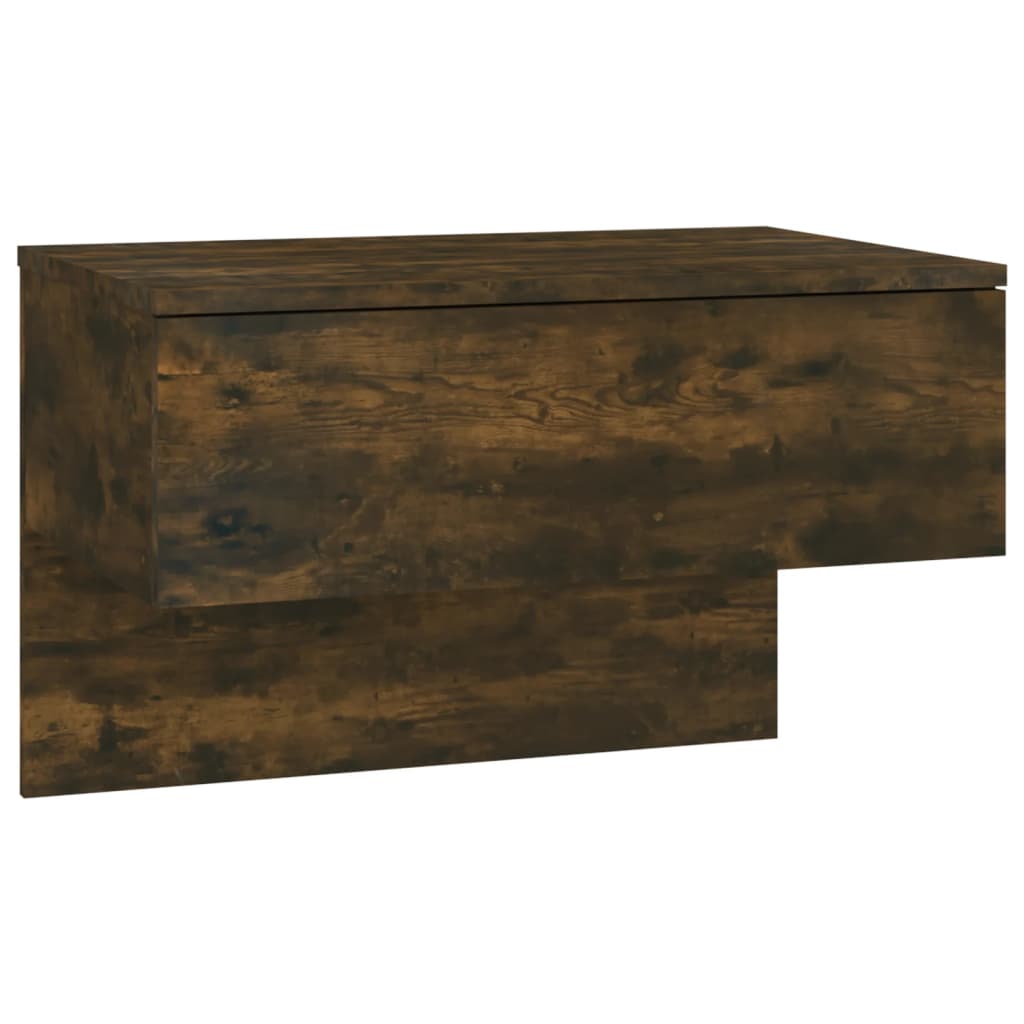 vidaXL Wall-mounted Bedside Cabinets 2 pcs Smoked Oak 5