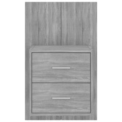 vidaXL Wall-mounted Bedside Cabinets 2 pcs Grey Sonoma 5
