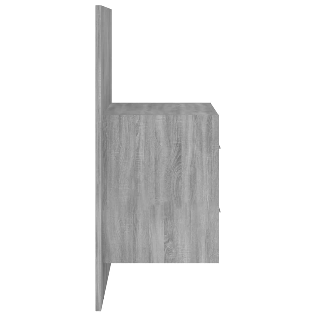 vidaXL Wall-mounted Bedside Cabinets 2 pcs Grey Sonoma 6