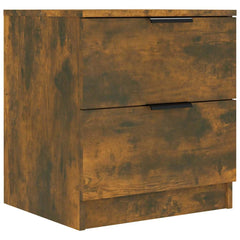 vidaXL Bedside Cabinets 2 pcs Smoked Oak Engineered Wood 5