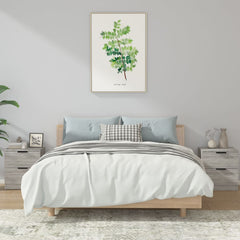 vidaXL Bedside Cabinets 2 pcs Grey Sonoma Engineered Wood 1