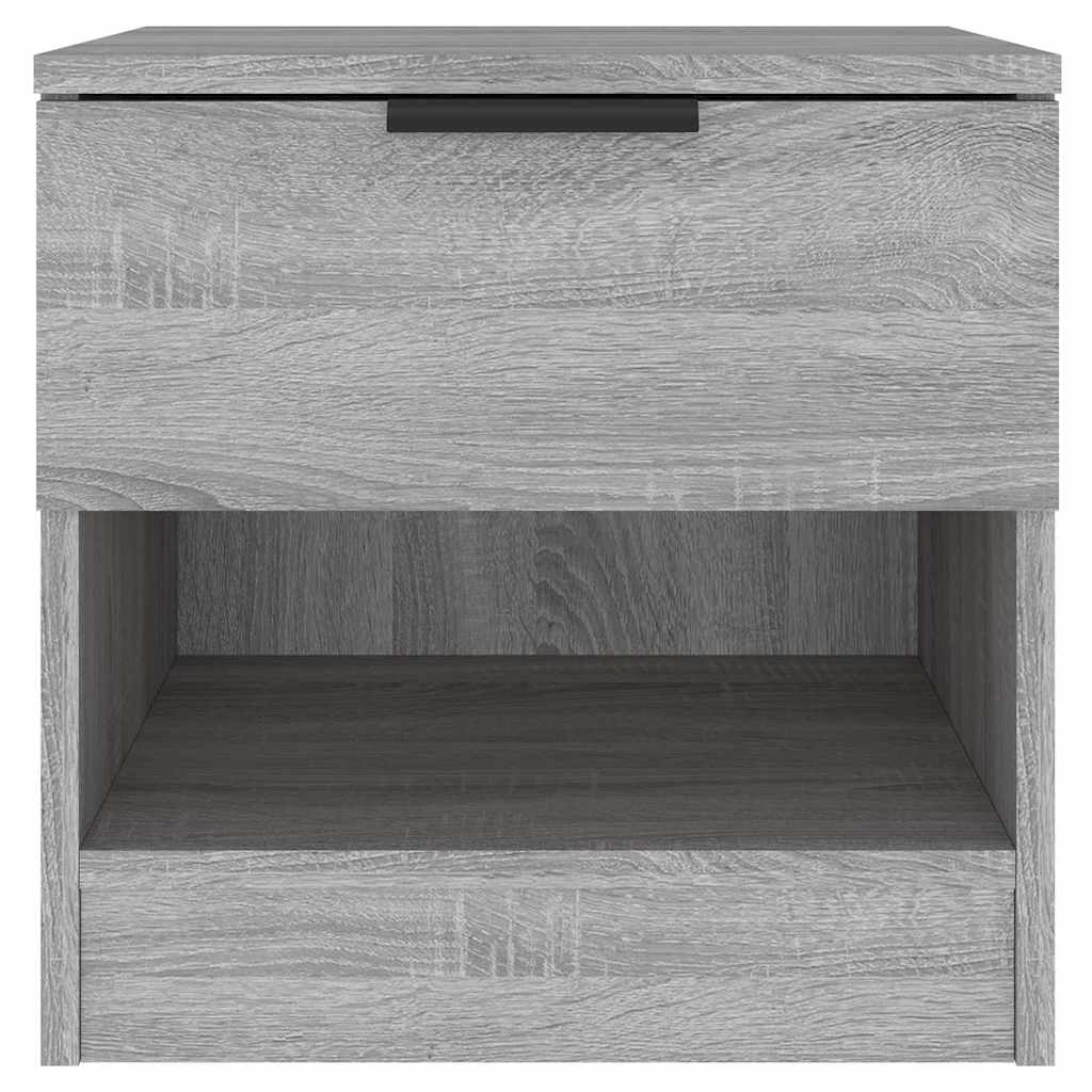vidaXL Bedside Cabinets 2 pcs Grey Sonoma Engineered Wood 4