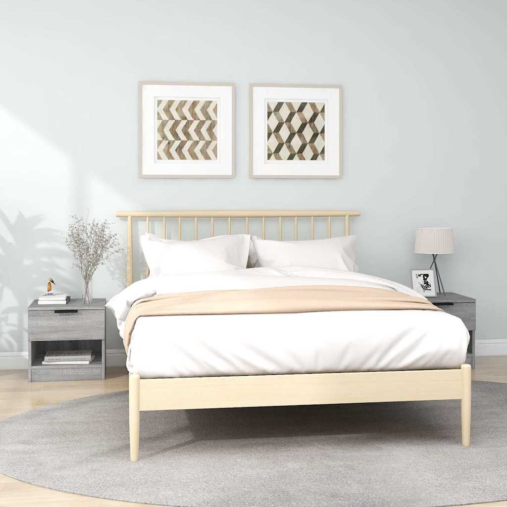 vidaXL Bedside Cabinets 2 pcs Grey Sonoma Engineered Wood 1