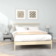 vidaXL Bedside Cabinets 2 pcs Grey Sonoma Engineered Wood 1